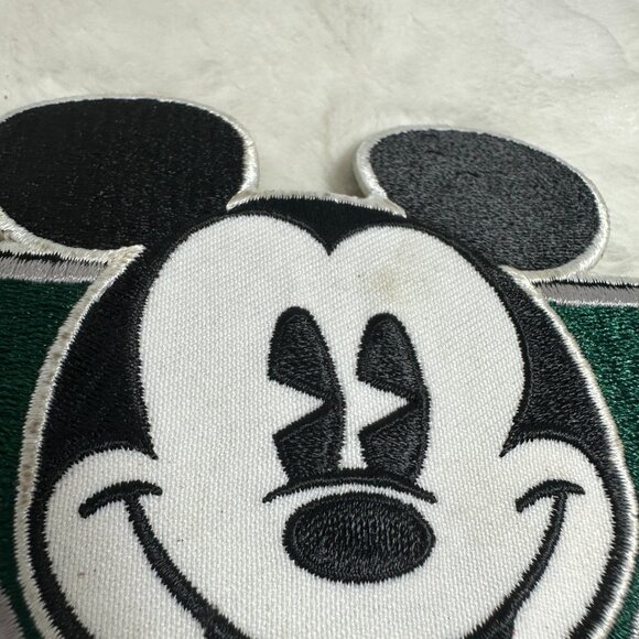 Vintage Large Mickey Mouse Pie Eyes Large Cloth Patch Walt Disney Sew On - Picture 3 of 6